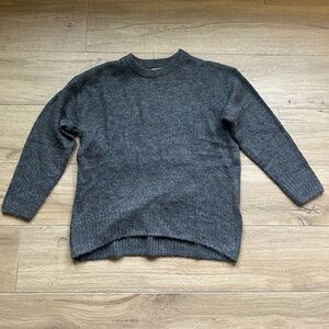 Old Navy Charcoal Gray Knit Crew Sweater